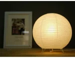 Élégante lampe japonaise en forme ronde