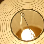 Lampe décorative japonaise, design circulaire