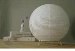Atmosphère douce avec lampe japonaise ronde