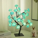 Éclairage japonais avec design de roses délicates