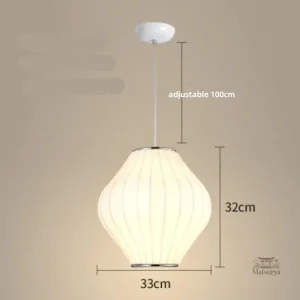 Suspension en soie inspirée du style japonais
