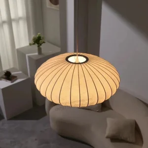 Éclairage japonais ovale, design suspendu