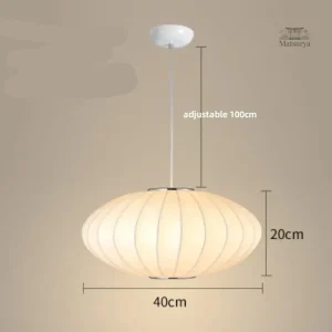 Lampe ovale japonaise pour ambiance lumineuse