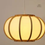 Suspension lumineuse japonaise, design épuré