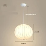 Suspension lumineuse ronde asiatique