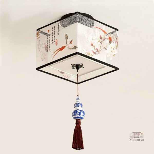 lampe-japonaise-traditionnelle-1 Lampe japonaise traditionnelle en papier et bois