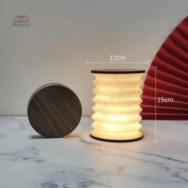 Lanterne japonaise pliable pour décoration extérieure