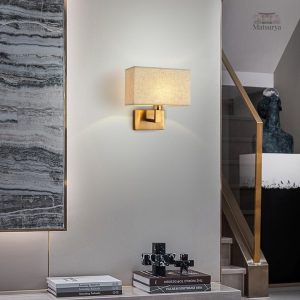 Lampe murale japonaise en style traditionnel
