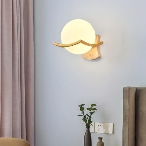 Lampe murale japonaise pour chambre