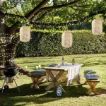 Lampe Solaire Japonaise élégante pour jardin