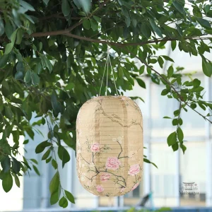 Lampe japonaise solaire pour ambiance zen extérieure