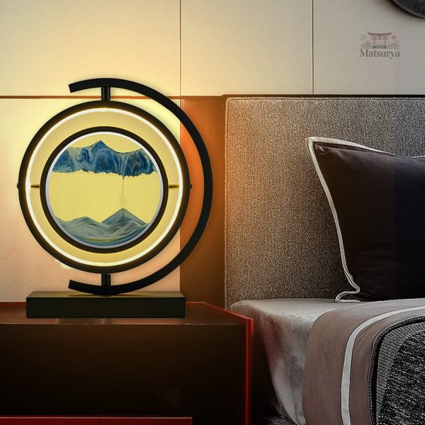 Lampe sur pied avec motifs japonais raffinés