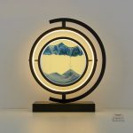 Lampe sur pied inspirée de l'esthétique japonaise