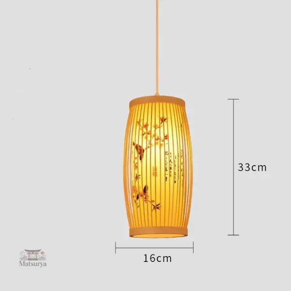 Lampe Japonaise fleurie design élégant et apaisant