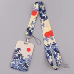 Lanière japonaise motif vagues Kanagawa