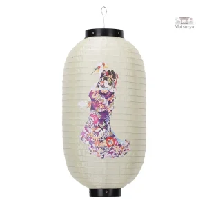 Lanterne décorative japonaise blanche élégante