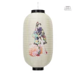 Lanterne japonaise blanche décorative pour intérieur et extérieur