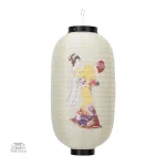 Lanterne japonaise blanche Geisha décorative