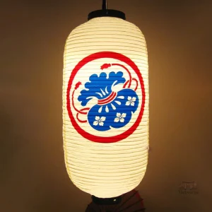Lanterne japonaise avec motif bouquet de fleurs