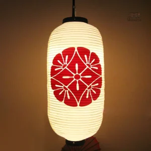 Lanterne japonaise avec motif de feuilles de ginkgo