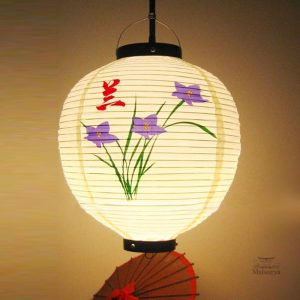 Lanterne japonaise fleur décorative en extérieur