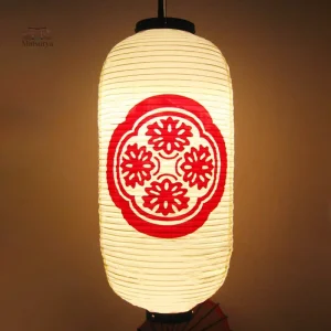 Lanterne japonaise rouge décorative