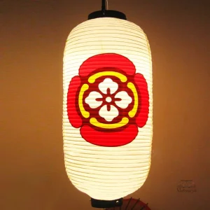 Lanterne japonaise fleurs de prunier décorative