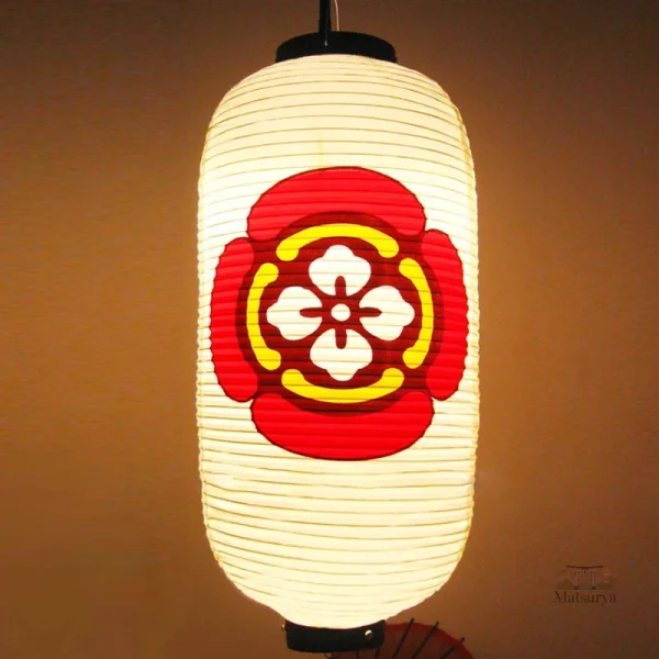 Lanterne japonaise fleurs de prunier décorative