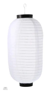 Lanterne japonaise pliable blanche en papier