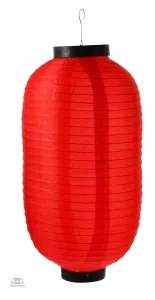 Lanterne japonaise pliable rouge en papier