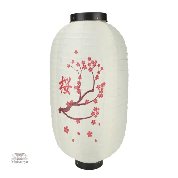 Lanterne papier japonaise sakura décorative