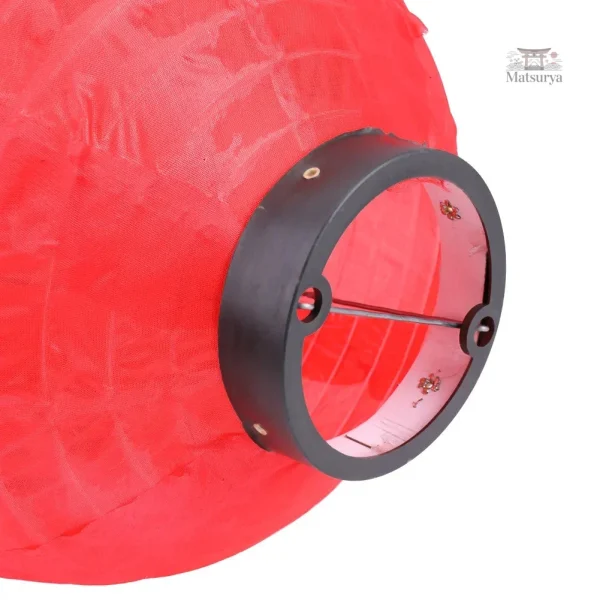 Accessoire lumineux japonais en rouge et fleurs