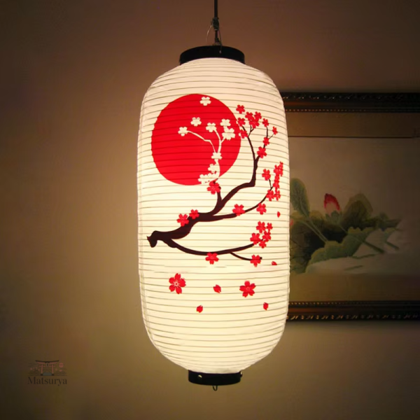 Lanterne japonaise Sakura, décoration extérieure raffinée