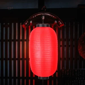 Lanterne japonaise pliable en tissu