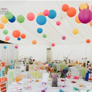 Boules japonaises colorées pour décoration intérieure
