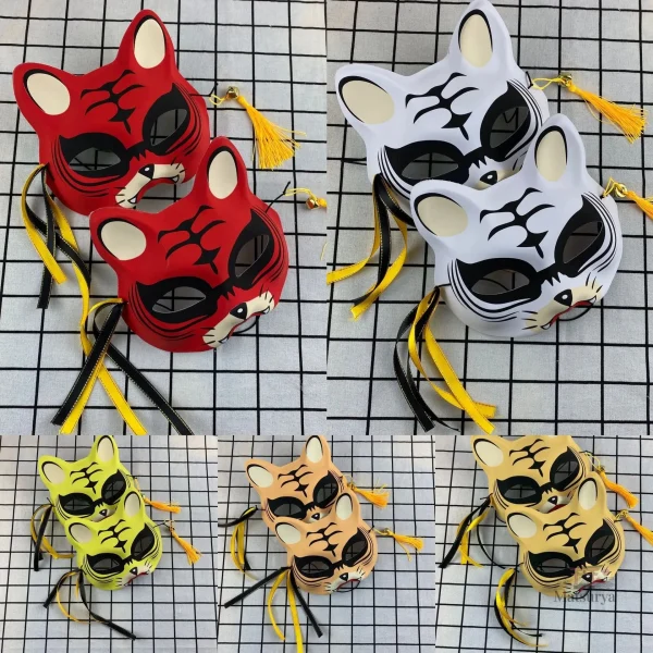 Masque en tissu avec design de chat