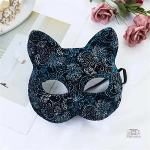 Masque Japonais à Paillettes élégant et festif
