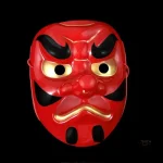 Masque Japonais avec long nez artistique