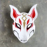 Masque Japonais Loup en design traditionnel