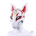 Masque Loup Japonais élégant et coloré