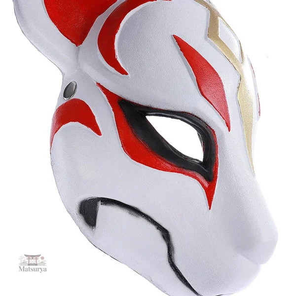 Masque Loup traditionnel japonais pour cosplay