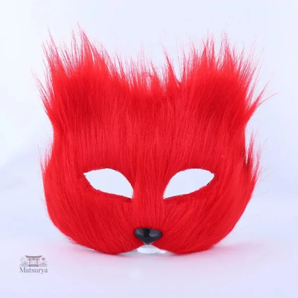 Renard masqué japonais en peluche élégante