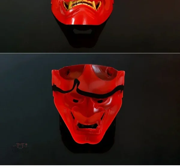 Accessoire Japonais : Masque Rouge élégant