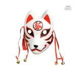 Masque de théâtre japonais, motif de renard