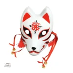 Masque culturel japonais représentant un renard
