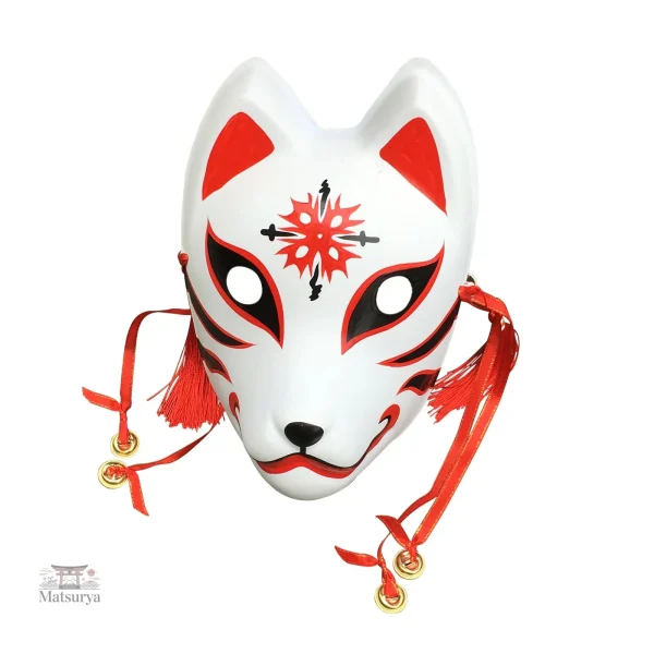 Masque culturel japonais représentant un renard