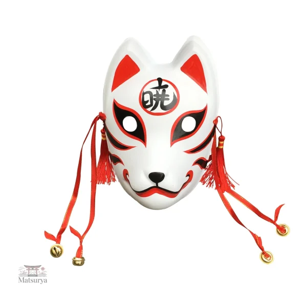 Masque renard japonais, accessoire pour cosplay