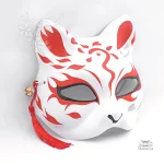Variations de masque japonais, designs uniques et colorés