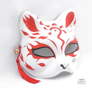 Variations de masque japonais, designs uniques et colorés