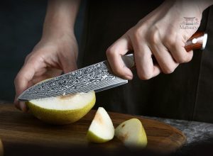 Couteau de cuisine japonais, design élégant et tranchant exceptionnel